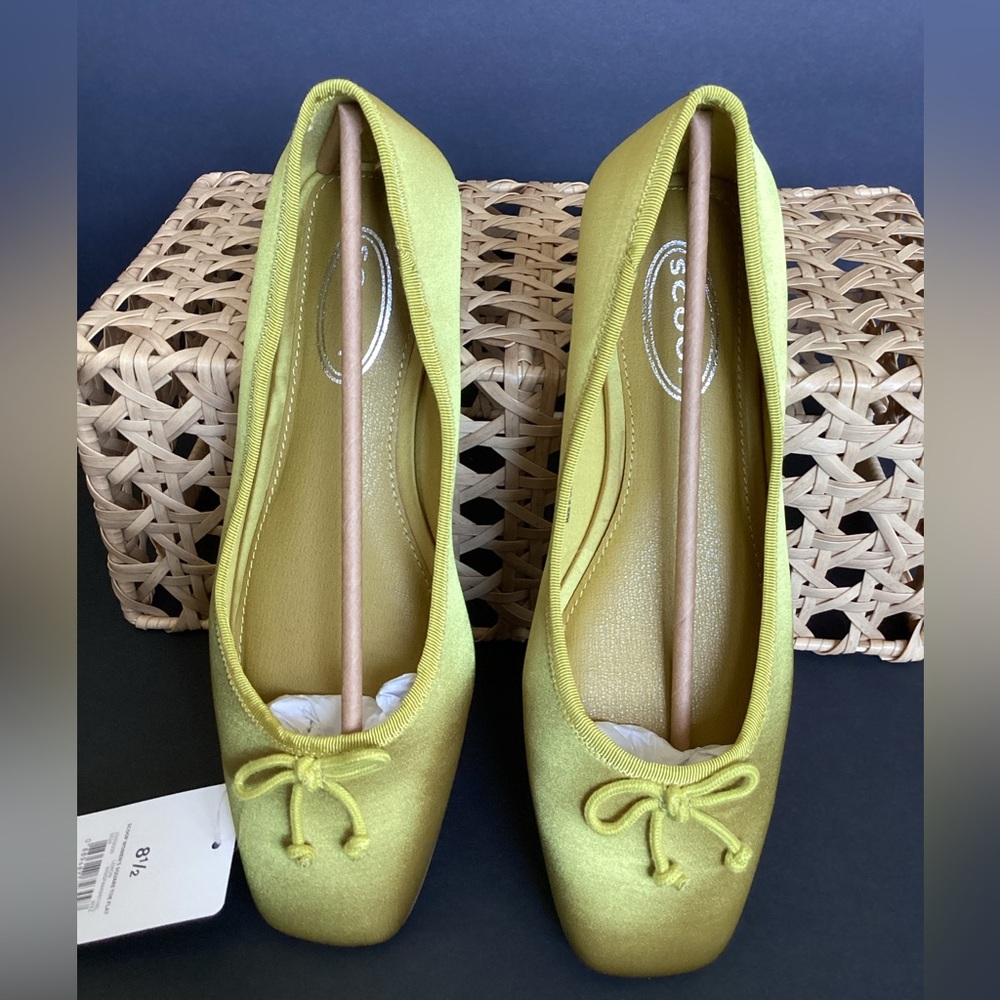 New Scoop Square Toe Ballet Flats | Size 8.5 | Comfort Foam Insole